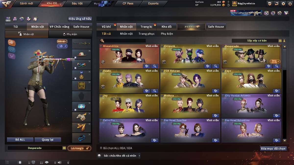 shop acc cf uy tin gia re